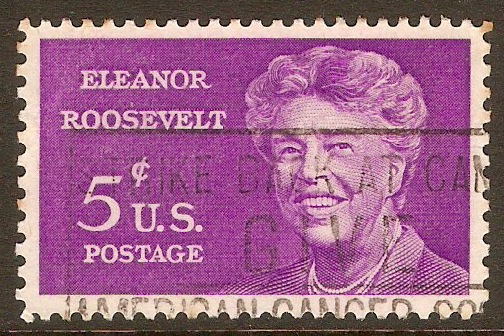 United States 1963 5c Eleanor Roosevelt Commemoration. SG1218.
